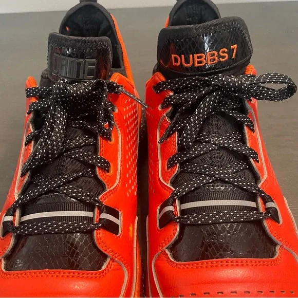 Adidas Damian Lillard Custom Orange Black Men's Basketball Shoe Size 12 - Picture 3 of 14